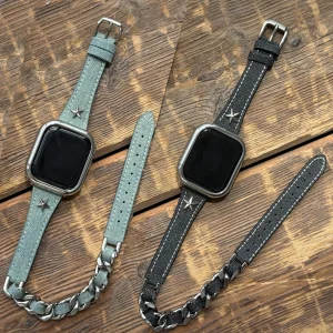 بند آکوآرا مدل Denim HRMS مناسب برای اپل واچ 46 میلیمتری سری 10/11
