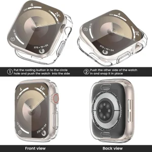 کاور زیرو مدل Transparent GRD ZR مناسب برای اپل واچ Series 10 42mm