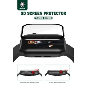 محافظ صفحه نمایش گرین لاین مدل 3D UltraFlex مناسب برای اپل واچ سری 10 سایز 42 میلی متری