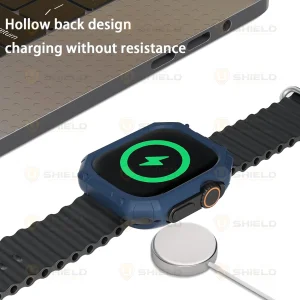 بند آلتیمیت شیلد مدل Spig HexaG مناسب برای اپل واچ 49 میلی متری سری Ultra / Ultra 2 / Ultra 3 به همراه کاور