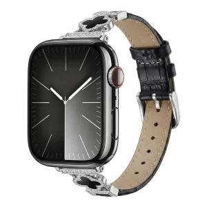 بند آکوآرا مدل Van Cleef Leather SL مناسب برای اپل واچ 42 میلیمتری سری 10 و 11