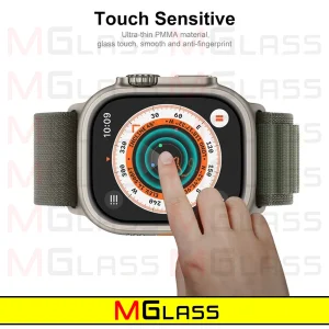 محافظ صفحه نمایش نانو ام‌گلس مدل PMA-MG مناسب برای اپل واچ Ultra / Ultra 2 49mm بسته سه عددی