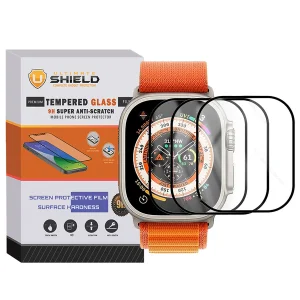 محافظ صفحه نمایش آلتیمیت شیلد مدل SH-FULL-UL مناسب برای اپل واچ Ultra 49mm / Ultra 2 49mm بسته سه عددی