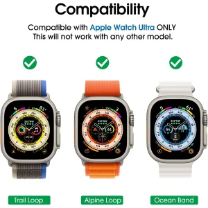 محافظ صفحه نمایش بادیگارد مدل PMMA مناسب برای اپل واچ سری Ultra 49 mm بسته 3 عددی