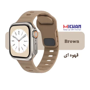 بند میچان مدل Silicone Sport مناسب برای اپل واچ 40/41 میلی متری سری SE/SE2/SE3/4/5/6/7/8/9 به همراه کاور