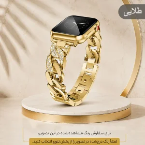 بند ال کا جی مدل CartierN-LK مناسب برای اپل واچ سایز 46 میلی متری سری 11 / 10
