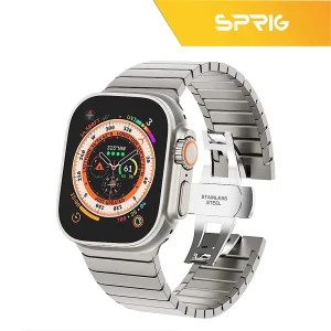 بند اسپریگ مدل Swatch مناسب برای اپل واچ Ultra 49 میلی متری به همراه کاور