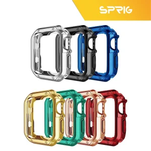 بند اسپریگ مدل Swatch مناسب برای اپل واچ Ultra 49 میلی متری به همراه کاور