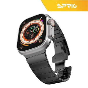 بند اسپریگ مدل Swatch مناسب برای اپل واچ Ultra 49 میلی متری به همراه کاور