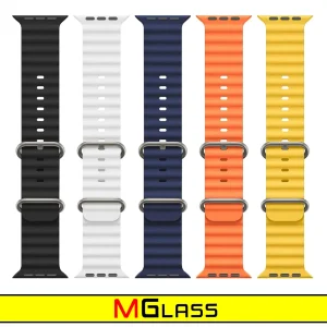 بند ام‌گلس مدل Ocean مناسب برای اپل واچ Series 8 Aluminum 45 میلی متری