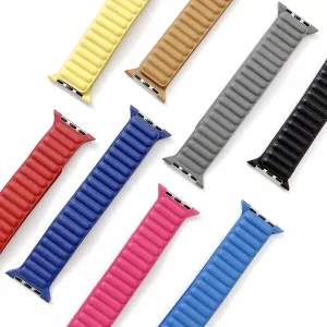 بند گرین مدل Leather Magnets مناسب برای اپل واچ 42/44/45/49 میلی متری