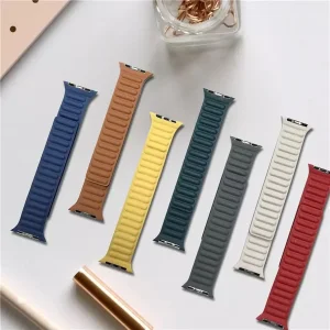 بند گرین مدل Leather Magnets مناسب برای اپل واچ 42/44/45/49 میلی متری