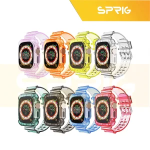 بند اسپریگ مدل Transparent مناسب برای اپل واچ Ultra 49 میلیمتری