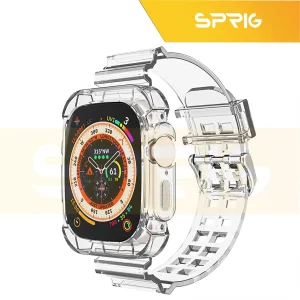 بند اسپریگ مدل Transparent مناسب برای اپل واچ Ultra 49 میلیمتری