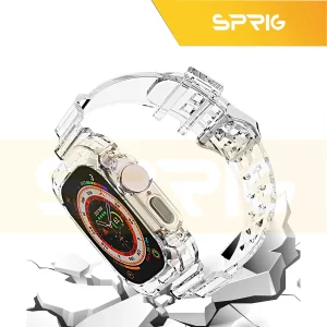 بند اسپریگ مدل Transparent مناسب برای اپل واچ Ultra 49 میلیمتری