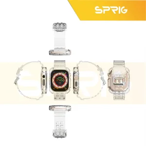 بند اسپریگ مدل Transparent مناسب برای اپل واچ Ultra 49 میلیمتری