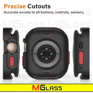 کاور ام‌گلس مدل SIC Armor MG مناسب برای اپل واچ Series 7 Aluminum 45mm / Series 8 Aluminum 45mm / Series 9 Aluminum 45mm به همراه محافظ صفحه نمایش