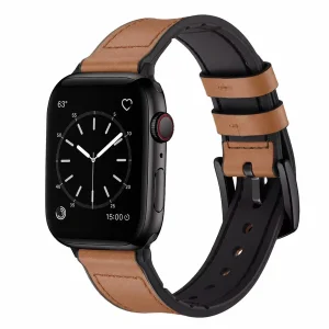 بند آکوآرا مدل Leather GKSic مناسب برای اپل واچ 44/45 میلیمتری سری 4/5/6/7/SE/SE2/SE3