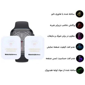 محافظ صفحه نمایش اپیکوی مدل Hydrogel مناسب برای اپل واچ 45 میلی متری سری 7 / 8 / 9 بسته دو عددی