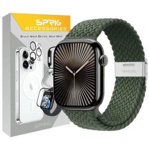 بند اسپریگ مدل Braided SGK مناسب برای اپل واچ Series 9 45mm