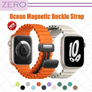 بند زیرو مدل Ocean-ORG-ZR مناسب برای اپل واچ سری Series 1 42mm / Series 2 42mm / Series 3 42mm