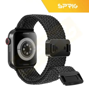 بند اسپریگ مدل Braided Mag Lux مناسب برای اپل واچ Series 7 45mm / Series 8 45mm / Series 9 45mm به همراه کاور