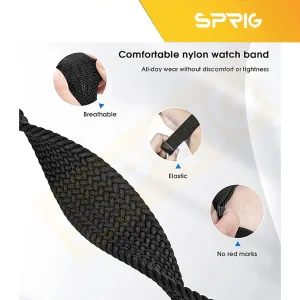 بند اسپریگ مدل Braided Mag Lux مناسب برای اپل واچ Series 7 45mm / Series 8 45mm / Series 9 45mm به همراه کاور