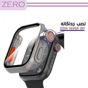 کاور زیرو مدل ZR-Ultra مناسب برای اپل واچ Series SE 2022 Aluminum Case 40mm / SE 2021 Aluminum Case 40mm / Series 5 40mm / Series 6 40mm / Series 4 40mm به همراه محافظ صفحه نمایش
