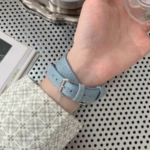 بند آکوآرا مدل Denim HRMS مناسب برای اپل واچ 38/40/41 میلیمتری سری SE/1/2/3/4/5/6/7/8/9