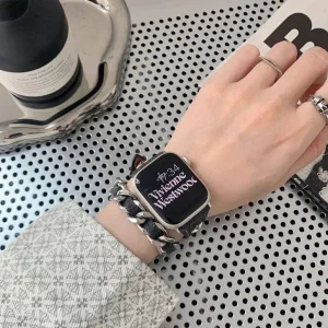بند آکوآرا مدل Denim HRMS مناسب برای اپل واچ 38/40/41 میلیمتری سری SE/1/2/3/4/5/6/7/8/9