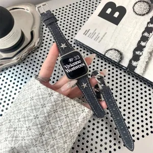 بند آکوآرا مدل Denim HRMS مناسب برای اپل واچ 38/40/41 میلیمتری سری SE/1/2/3/4/5/6/7/8/9