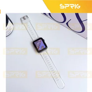 بند اسپریگ مدل Clear Silicone مناسب برای اپل واچ Ultra / Ultra 2 49mm