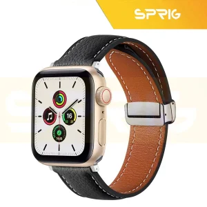 بند اسپریگ مدل Magnetic Leather مناسب برای اپل واچ سری 7/8/9 سایز 45mm