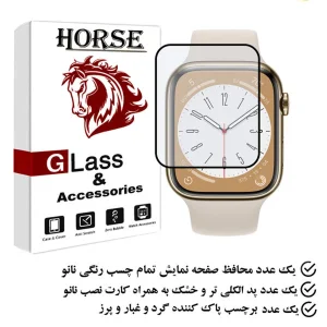 محافظ صفحه نمایش نانو هورس مدل PMMAWH مناسب برای اپل واچ Series 8 Aluminum 41mm