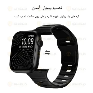بند آلتیمیت شیلد مدل Spig JellyG مناسب برای اپل واچ 46 میلی متری سری 11 به همراه کاور