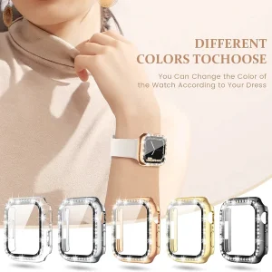 کاور آلتیمیت شیلد مدل Diamond GLS مناسب برای اپل واچ 44 میلی متری سری 4/5/6/SE/SE2/SE3