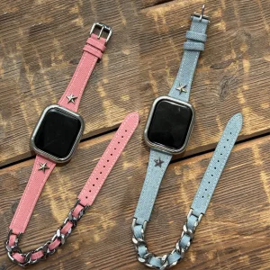 بند آکوآرا مدل Denim HRMS مناسب برای اپل واچ 42 میلیمتری سری 10/11