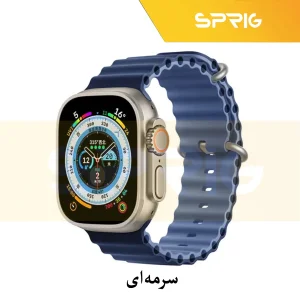 بند اسپریگ مدل Ocean Dual Color مناسب برای اپل واچ Series 7 45mm / Series 8 45mm / Series 9 45 میلی متر