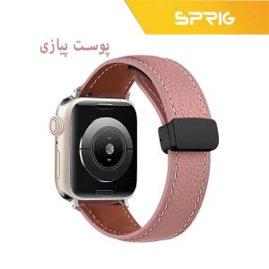 بند اسپریگ مدل Magnetic Leather مناسب برای اپل واچ 42 / 44 / 45 / 49 میلی متر