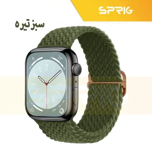بند اسپریگ مدل Braided Loop Band مناسب برای اپل واچ سری Se/1/2/3/4/5/6/7/8/9/Ultra/Ultra2 سایز 42/44/45 میلی متری