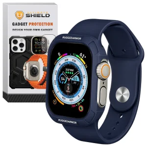 بند آلتیمیت شیلد مدل SIC Rugged مناسب برای اپل واچ 49 میلی متری سری Ultra / Ultra 2 / Ultra 3 به همراه کاور