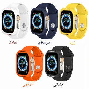 بند آلتیمیت شیلد مدل SIC Rugged مناسب برای اپل واچ 49 میلی متری سری Ultra / Ultra 2 / Ultra 3 به همراه کاور