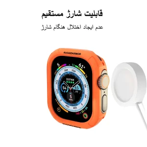بند آلتیمیت شیلد مدل SIC Rugged مناسب برای اپل واچ 49 میلی متری سری Ultra / Ultra 2 / Ultra 3 به همراه کاور