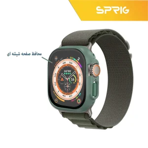 کاور اسپریگ مدل SPG-360 مناسب برای اپل واچ Ultra 49mm میلیمتری به همراه محافظ صفحه نمایش