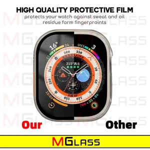 محافظ صفحه نمایش نانو ام‌گلس مدل PMA-MG مناسب برای اپل واچ Ultra / Ultra 2 49mm بسته دو عددی