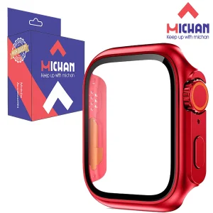 کاور میچان مدل tempered glass مناسب برای اپل واچ سری 9/Se/7/8 سایز 41 میلی متری