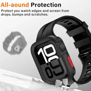 بند آکوآرا مدل Alpine Amizze مناسب برای اپل واچ سری SE2021/7/8/9 سایز 45mm به همراه کاور