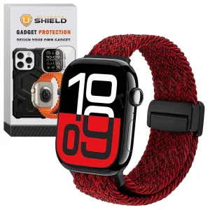 بند آلتیمیت شیلد مدل Braided Magsolo DES6 مناسب برای اپل واچ 45 میلی متری سری 7/8/9