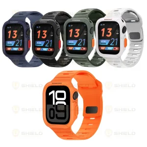 بند آلتیمیت شیلد مدل SPG Rugged مناسب برای اپل واچ Series 11 سایز 46mm به همراه کاور