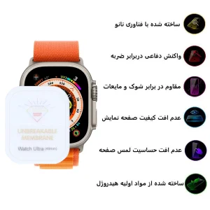محافظ صفحه نمایش اپیکوی مدل Hydrogel مناسب برای اپل واچ 49 میلی متری سری Ultra